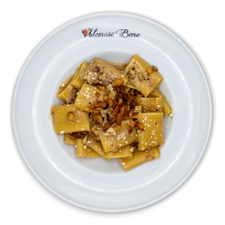 mezzi paccheri gricia
