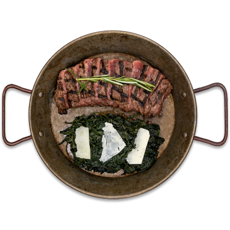 tagliata con cicorietta