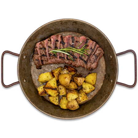 Tagliata con le patate